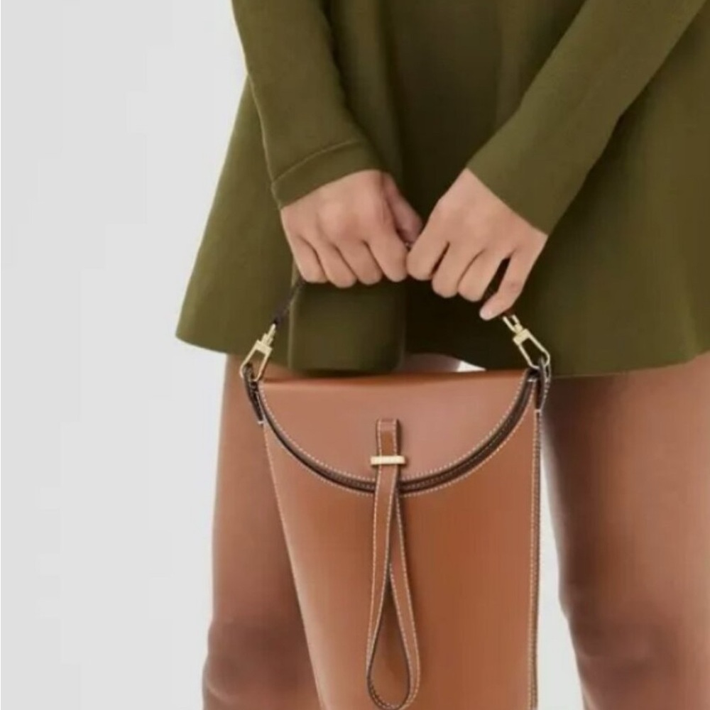 STAUD Phoebe Convertible Leather mini Bucket Bag NWT - Picture 10 of 14
